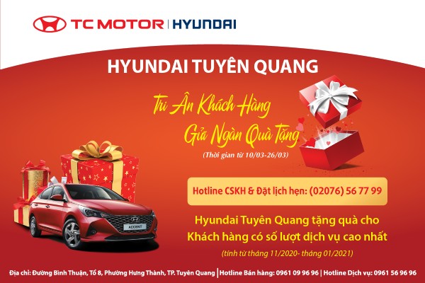 TRI ÂN KHÁCH HÀNG - GỬI NGÀN QUÀ TẶNG