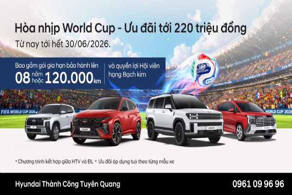 HOÀ NHỊP WORLD CUP - ƯU ĐÃI TỚI 220 TRIỆU ĐỒNG